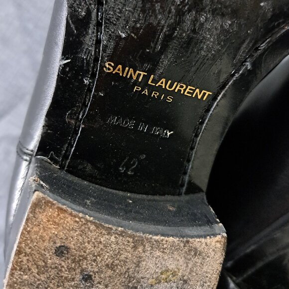 Saint Laurent Paris Wyatt 30 Chelsea Boots Black Leather Size 42 (US 9) main image 12